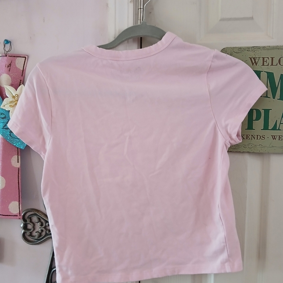 Hybrid Apparel Strawberry Shortcake Women's Pink Top Size Small Teen Tween - Picture 4 of 5